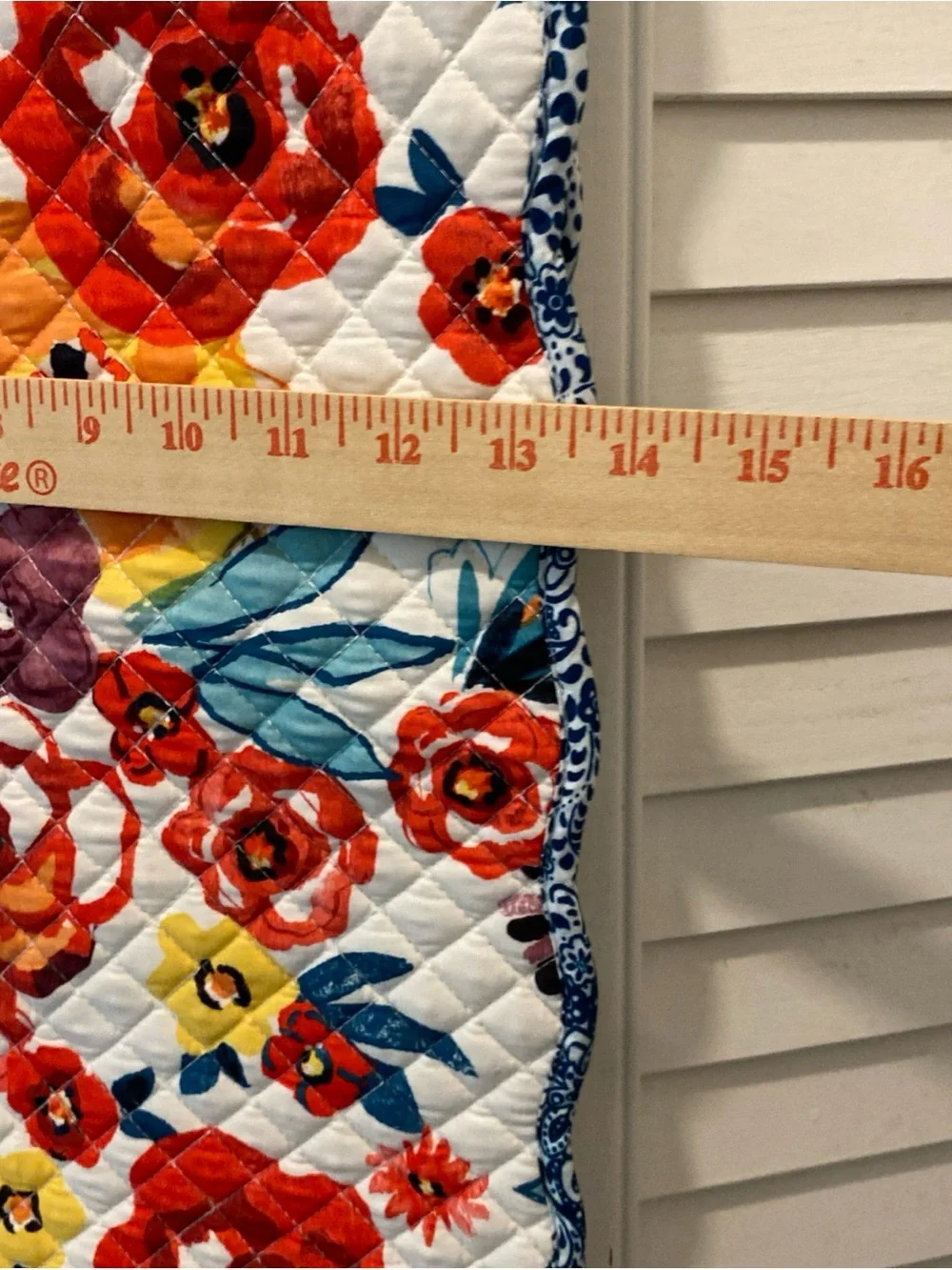 Pioneer Woman Reversible “Flea Market Floral Quilted Table Runner” 14x72” NWOT